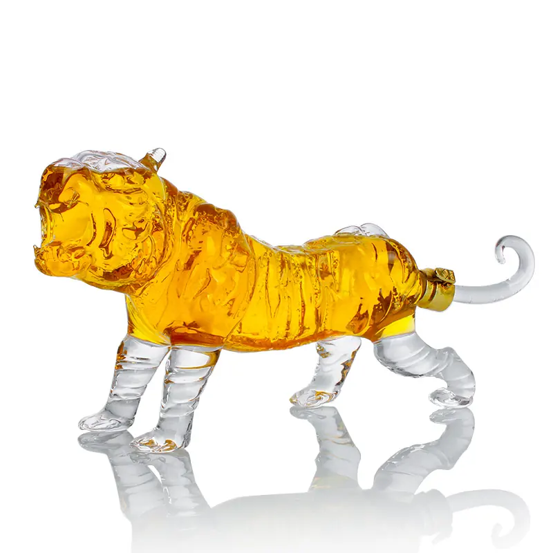 Animal-shaped glass wine decanter, 750 ml