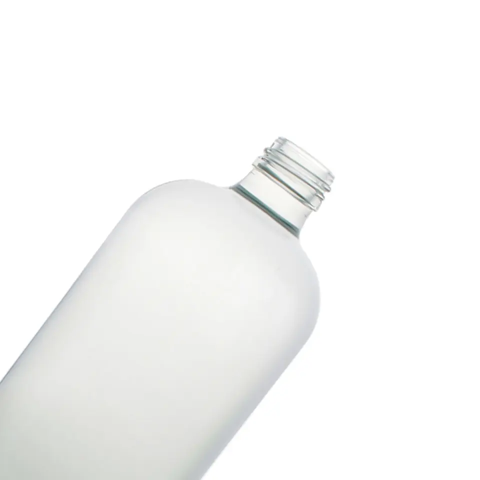 Boston round glass bottle, 28 mm ROPP finish, 500–1000 ml