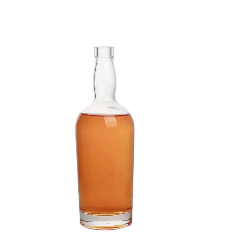 Clear glass spirits bottle, 700 ml, 750 ml and 1 L
