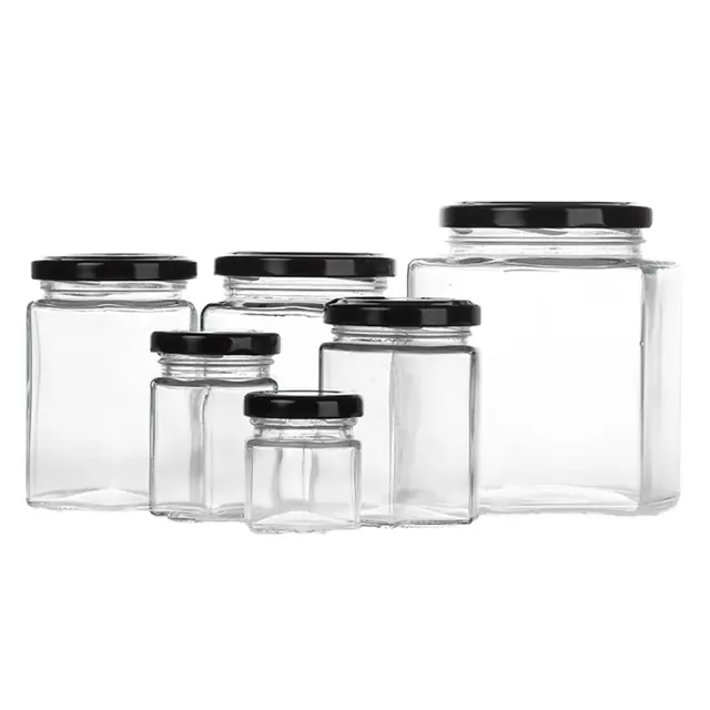 Glass mason jar for jam and canned food, 1–26 oz