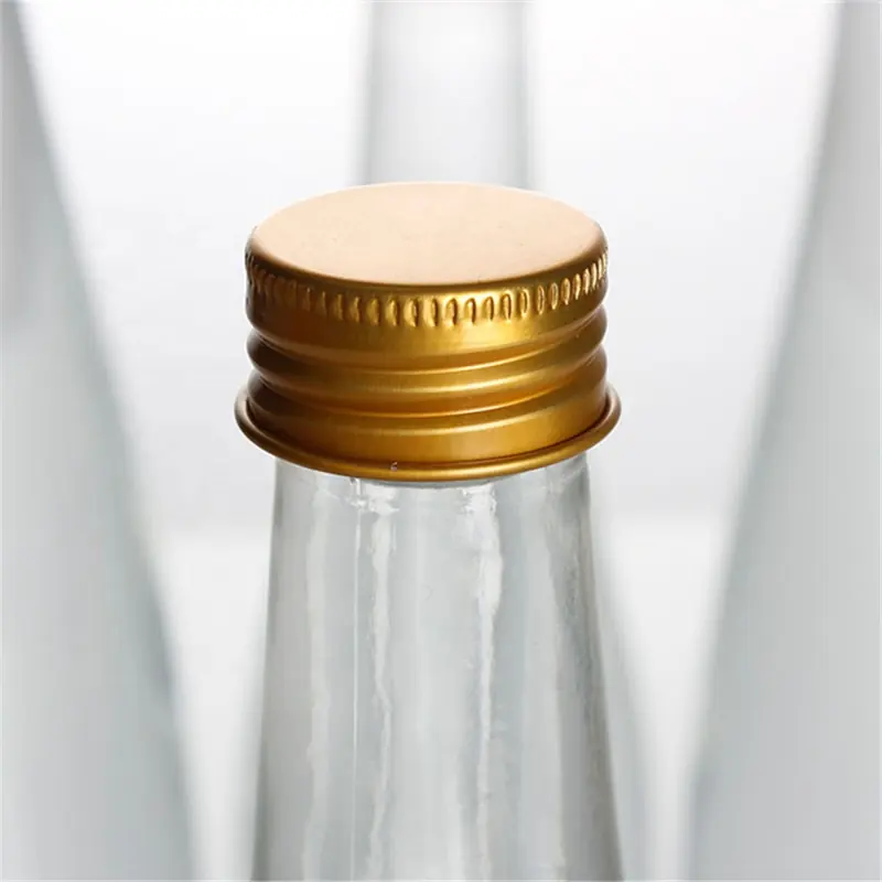 Teardrop glass sparkling water bottle, 12–25.4 oz